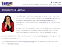 Tablet Screenshot of behappyinlife.com